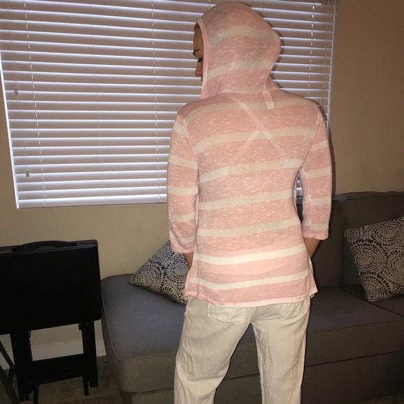 Pink Two in one Shirt with hood, No Boundaries - Picture 3 of 4